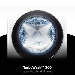 LG LG F0P3020TSWC Lavatrice 20 kg XL Centrifuga 1000 Giri Inverter Vapore Wi-Fi AI DD™ Classe B