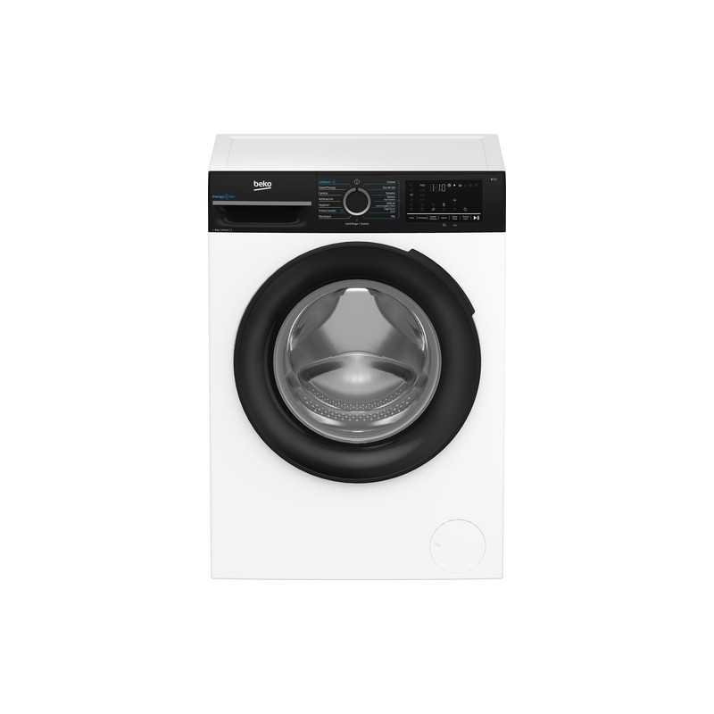 BEKO Beko Lavatrice Frontale 8 kg Classe A 1400 Giri EnergySpin Nero e Bianco