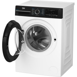 BEKO Beko Lavatrice Frontale 8 kg Classe A 1400 Giri EnergySpin Nero e Bianco