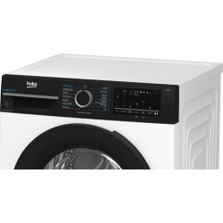 BEKO Beko Lavatrice Frontale 8 kg Classe A 1400 Giri EnergySpin Nero e Bianco
