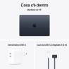 APPLE Apple MacBook  MW1M3T/A Air 15'' M4 chip 10-core CPU 10-core GPU, 16GB, 512GB SSD - Mezzanotte