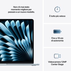 APPLE Apple MacBook MC7C4T/A Air 15'' M4 chip 10-core CPU 10-core GPU, 16GB, 512GB SSD - Celeste