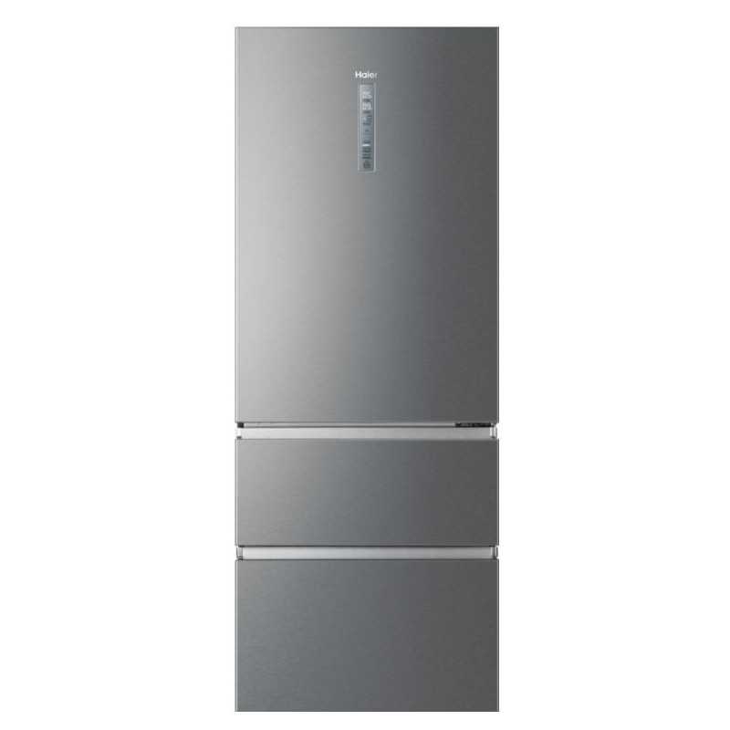 Haier Haier Frigorifero Combinato 450L No Frost 70cm Platino Classe E HTOPMNE7193