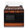 Schaub Lorenz Schaub Lorenz cucina a gas 90x60 cm 5 fuochi con grill elettrico marrone