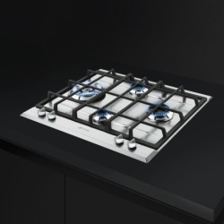 SMEG Smeg Piano cottura a gas 4 fornelli da incasso 60 cm acciaio inox wok SLR64SGH