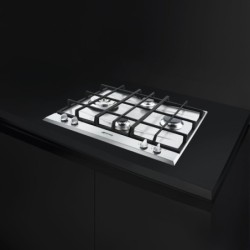 SMEG Smeg Piano cottura a gas 4 fornelli da incasso 60 cm acciaio inox wok SLR64SGH