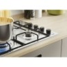 Candy Candy CHW6LBX Piano Cottura Gas 4 Fornelli da Incasso Acciaio Inox 59.5 cm Accensione Elettronica