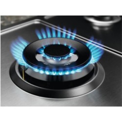 Electrolux Electrolux piano cottura gas 4 fornelli da incasso 59.5 cm acciaio inox EGS64362X