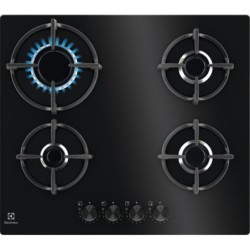 Electrolux Electrolux Piano Cottura Gas 4 Fornelli 60cm Incasso Vetro Nero EGG64272K
