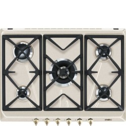 SMEG Smeg Piano cottura a gas SRV876AVOGH2 75 cm 5 fuochi da incasso colore avena