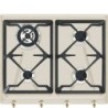 SMEG Smeg Piano cottura a gas 60cm 4 fornelli Avena da incasso con bruciatore wok 7800W