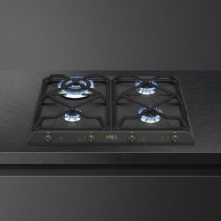 SMEG Smeg Piano cottura gas SRV864AOGH 4 fuochi 60 cm antracite da incasso