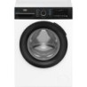 BEKO Beko Lavatrice Frontale 8 kg Classe A 1400 Giri EnergySpin Nero e Bianco