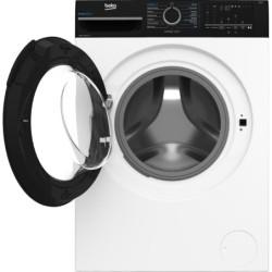 BEKO Beko Lavatrice Frontale 8 kg Classe A 1400 Giri EnergySpin Nero e Bianco