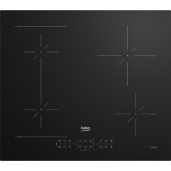 BEKO Beko Piano cottura a induzione 4 fornelli 59 cm da incasso nero touch control