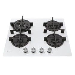 Candy Candy Piano Cottura a Gas 4 Fornelli da Incasso 60 cm Vetro Bianco CVG6BR4WTW