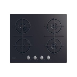 Candy Candy piano cottura a gas 4 fornelli da incasso 59 cm vetro nero CVG6B