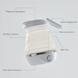 Onebby Onebby Caraffa Pieghevole in Silicone 800cc