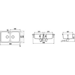 SCHOCK Schock Lithos N200 A 07 Lavello Bianco Rettangolare