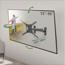 Barkan Barkan Mounting Systems WH-464-SW Supporto TV Nero