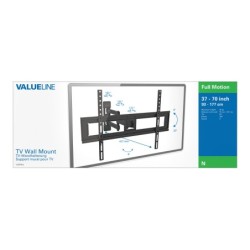 Valueline Valueline VLMFM3L Supporto Universale Nero 100x100mm