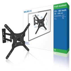 Valueline Valueline Supporto TV 100x100mm 400x400mm Acciaio Nero