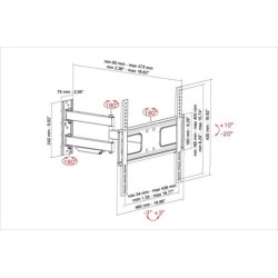 Munari Munari Supporto TV Nero 32 a 60 Facile Montaggio
