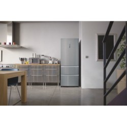 Haier Haier Frigorifero Combinato 450L No Frost 70cm Platino Classe E HTOPMNE7193
