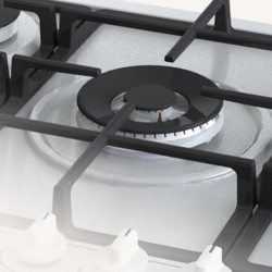 Hisense Hisense Piano Cottura a Gas 5 Fornelli 71 cm Acciaio Inox da Incasso con Bruciatore Wok