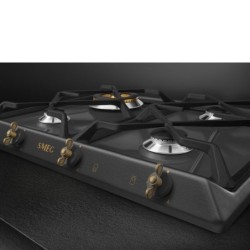SMEG Smeg Piano cottura gas SRV864AOGH 4 fuochi 60 cm antracite da incasso