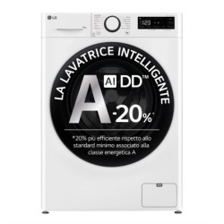LG Lg Lavatrice F4R3013NSWB 13 kg Classe A 1400 Giri AI DD Bianco