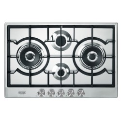 De’Longhi De'Longhi Piano Cottura Gas 4 Fornelli 75 cm da Incasso Acciaio Inox NSL475X