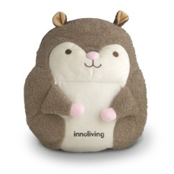 Innoliving Innoliving INN-768S Peluche Scoiattolo Riscaldabile, Cuscino Termico a Forma di Scoiattolo, Scaldino Elettrico Senza 