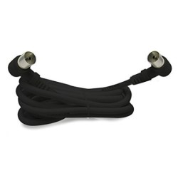 Metronic Metronic Prolunga TV Coassiale a Gomito Nero 90°