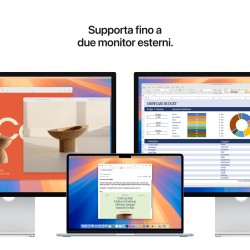 APPLE Apple MacBook  MW1M3T/A Air 15'' M4 chip 10-core CPU 10-core GPU, 16GB, 512GB SSD - Mezzanotte