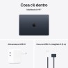 APPLE Apple MacBook  MW1M3T/A Air 15'' M4 chip 10-core CPU 10-core GPU, 16GB, 512GB SSD - Mezzanotte