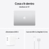 APPLE Apple MacBook MW1G3T/A Air 15'' M4 chip 10-core CPU 10-core GPU, 16GB, 256GB SSD - Argento