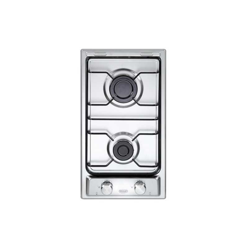 De’Longhi De'Longhi Piano Cottura a Gas I23D 2 Fuochi 30 cm Da Incasso Acciaio Inossidabile