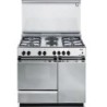 De'Longhi De'Longhi Cucina SEX8542NEDM a Gas 4 Fuochi 2 Piastre Forno 8 Elettrico 6cm Inox SEX8542NEDM