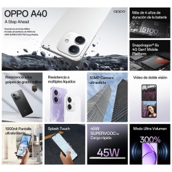 OPPO OPPO A40 6+128GB 6.67 4G Sparkle Black ITA
