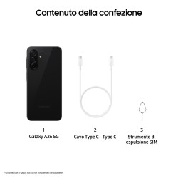 Samsung Samsung SM-A266 A26 8+256GB6.7 5G Black DS ITA