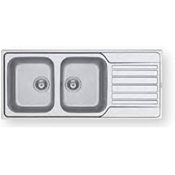 PYRAMIS Pyramis IX FEDRA Lavello 2 Vasche + Gocciolatoio SX Piletta da 3,5 (107174001)