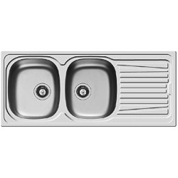 PYRAMIS Pyramis IX SPARTA Lavello 2 Vasche Gocciacatoio SX (100150701)