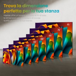 Hisense Hisense 55A6N Tv 55 Smart 4K Ultra HD Display LED Wi-Fi Classe E Nero
