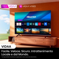 Hisense Hisense 55A6N Tv 55 Smart 4K Ultra HD Display LED Wi-Fi Classe E Nero