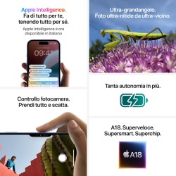 APPLE Apple iPhone 16 Plus 128GB 6.7 Black ITA MXVU3QL/A