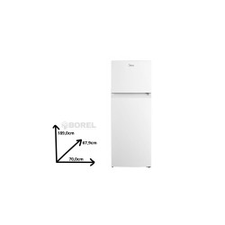Midea Midea Frigorifero Bianco Combinato MDRT645MTE01E 463L No Frost Classe E Bianco 188x70cm