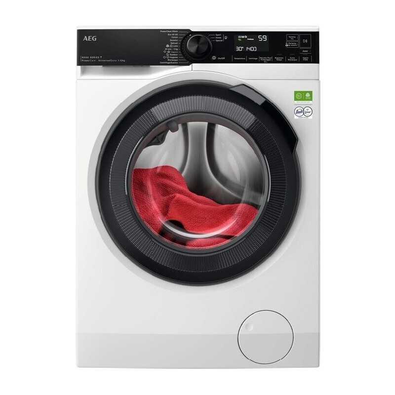 AEG AEG LR8FH104VY Lavatrice 10 kg Centrifuga 1400 Giri Inverter Vapore Wi-Fi Classe A Bianco