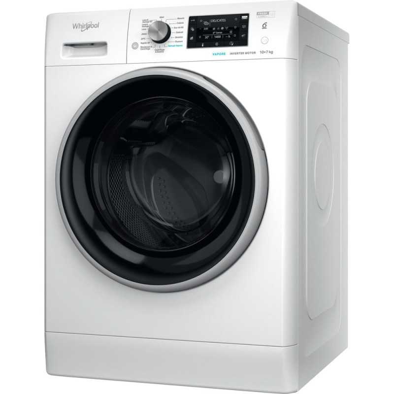 Whirlpool WHIRLPOOL LAVASCIUGA 10KG 6°SENSO VAPORE 1400GIRI C FFWDD 107448 WBS IT