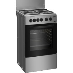 BEKO BEKO CUCINA A GAS 4 BRUCIATORI FORNO ELETT.54LT 50x50 SILVER CSS42014FS